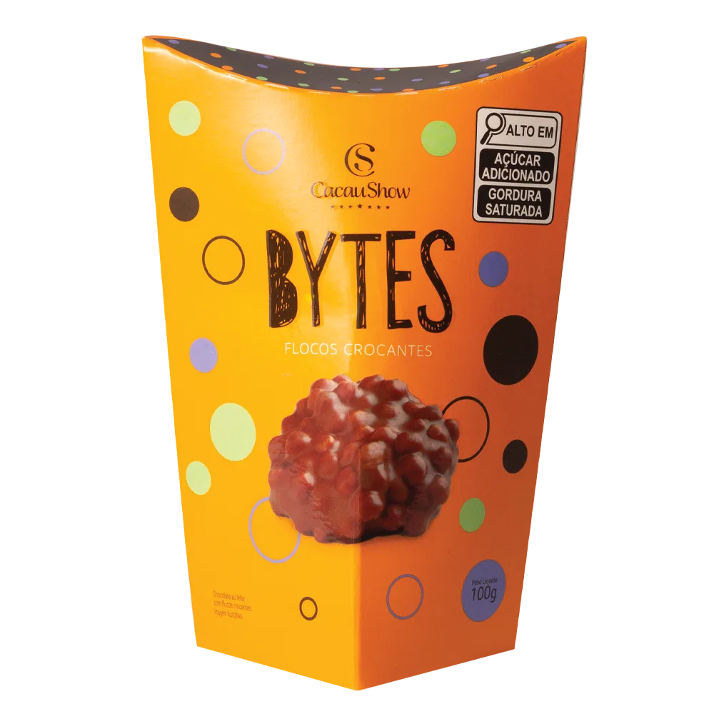 Flocos Crocantes Bytes ao Leite 100g - foto 1