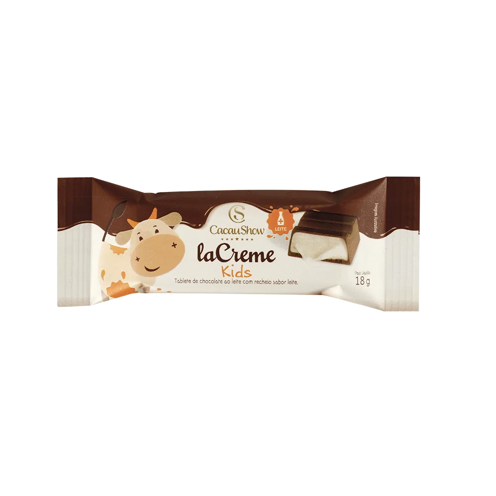 Tablete laCreme Kids de Chocolate ao Leite 18g - foto 1