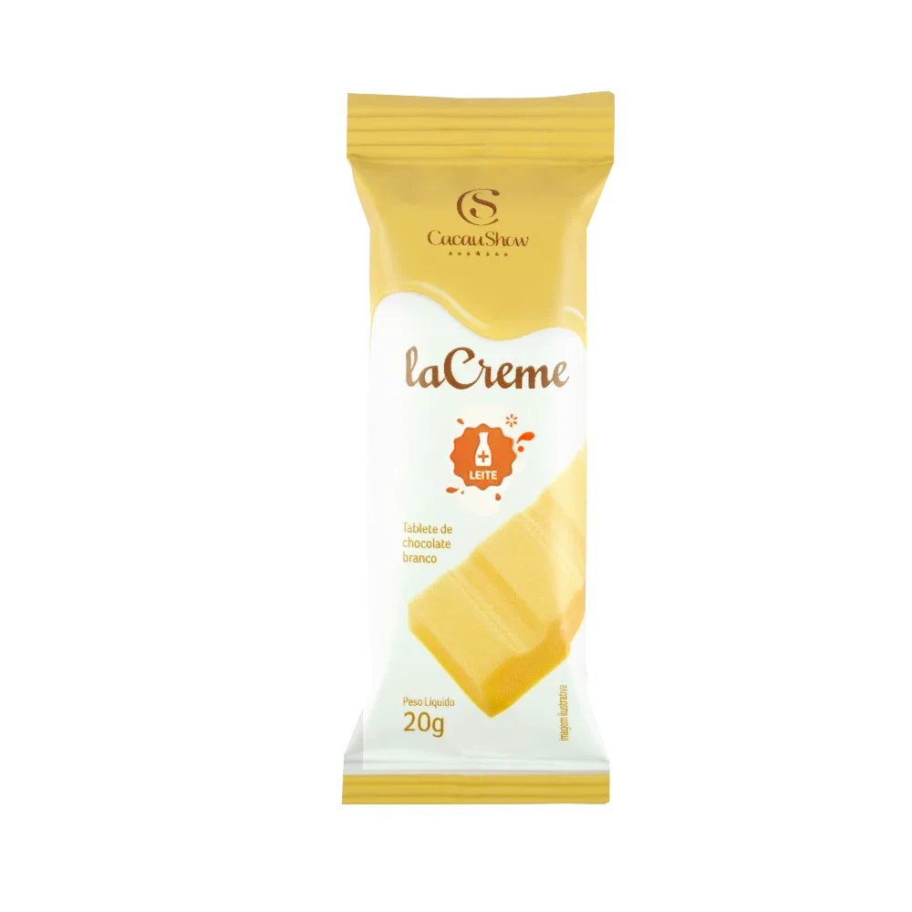 Tablete laCreme de Chocolate Branco 20g - foto 1