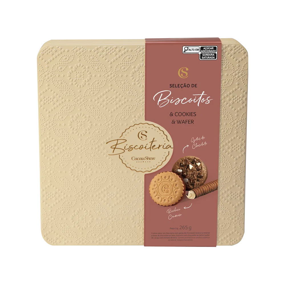 Lata de Biscoitos Tradicionais Sortidos 265g - foto 1
