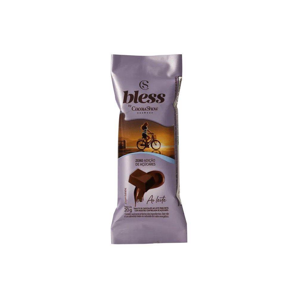 Tablete Bless Zero Adição de Açúcar ao Leite 20g - foto 1