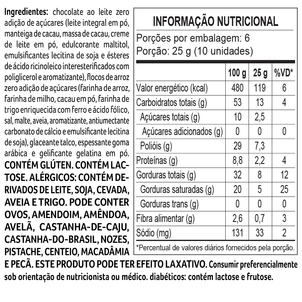 Drageado Bless Zero Adição de Açúcar ao Leite 150g - foto 3