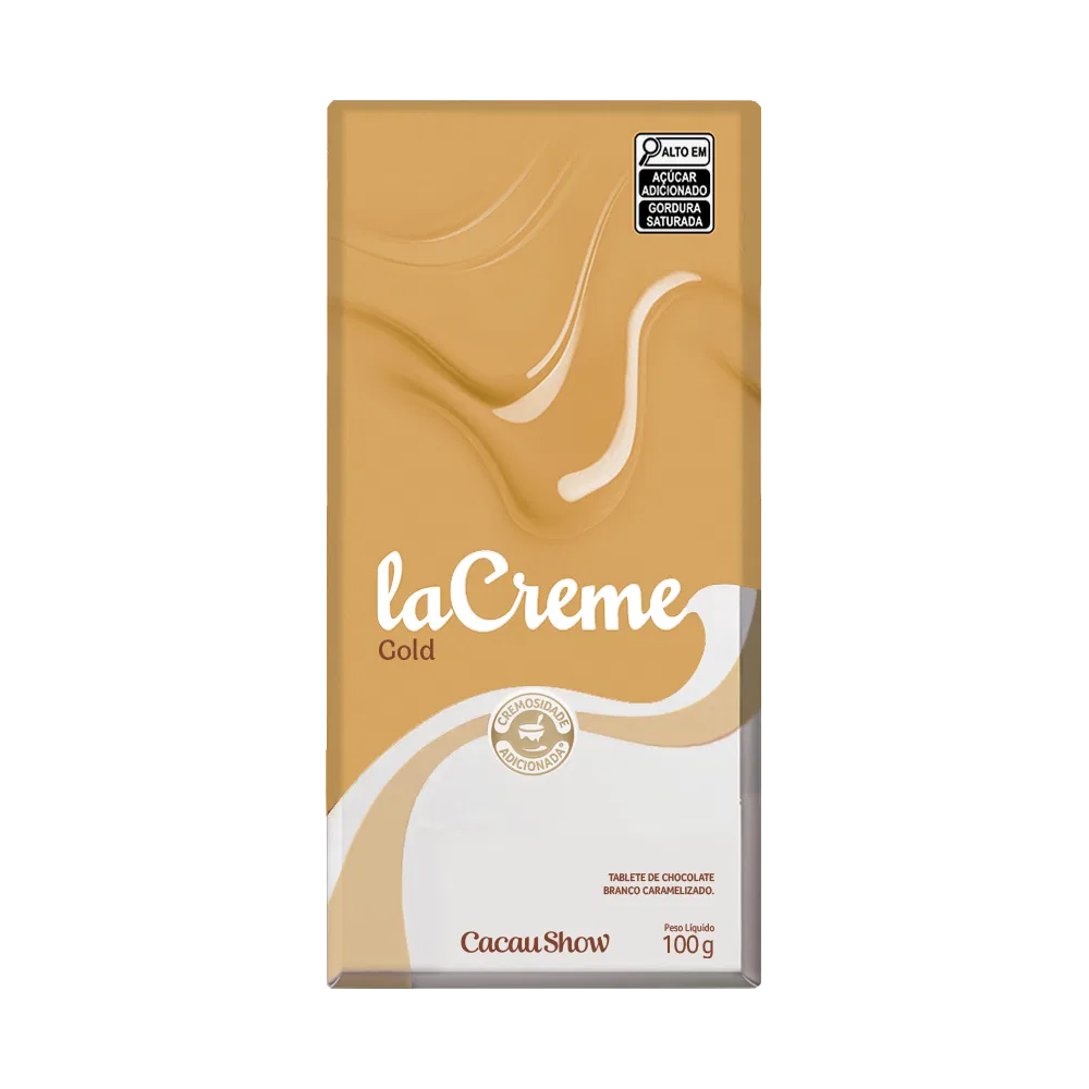 Tablete laCreme Gold de Chocolate Branco 100g - foto 1