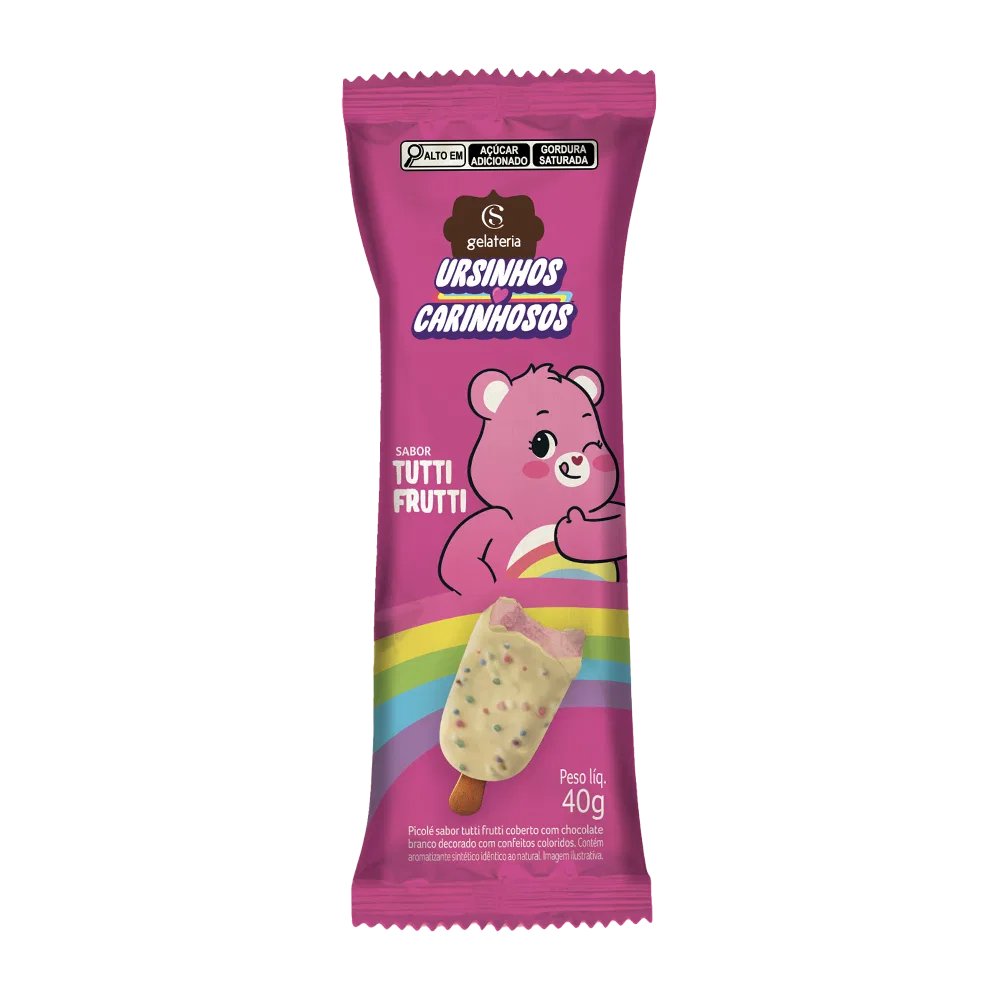 Sorvete Ursinhos Carinhosos Tutti Frutti 40g - foto 1