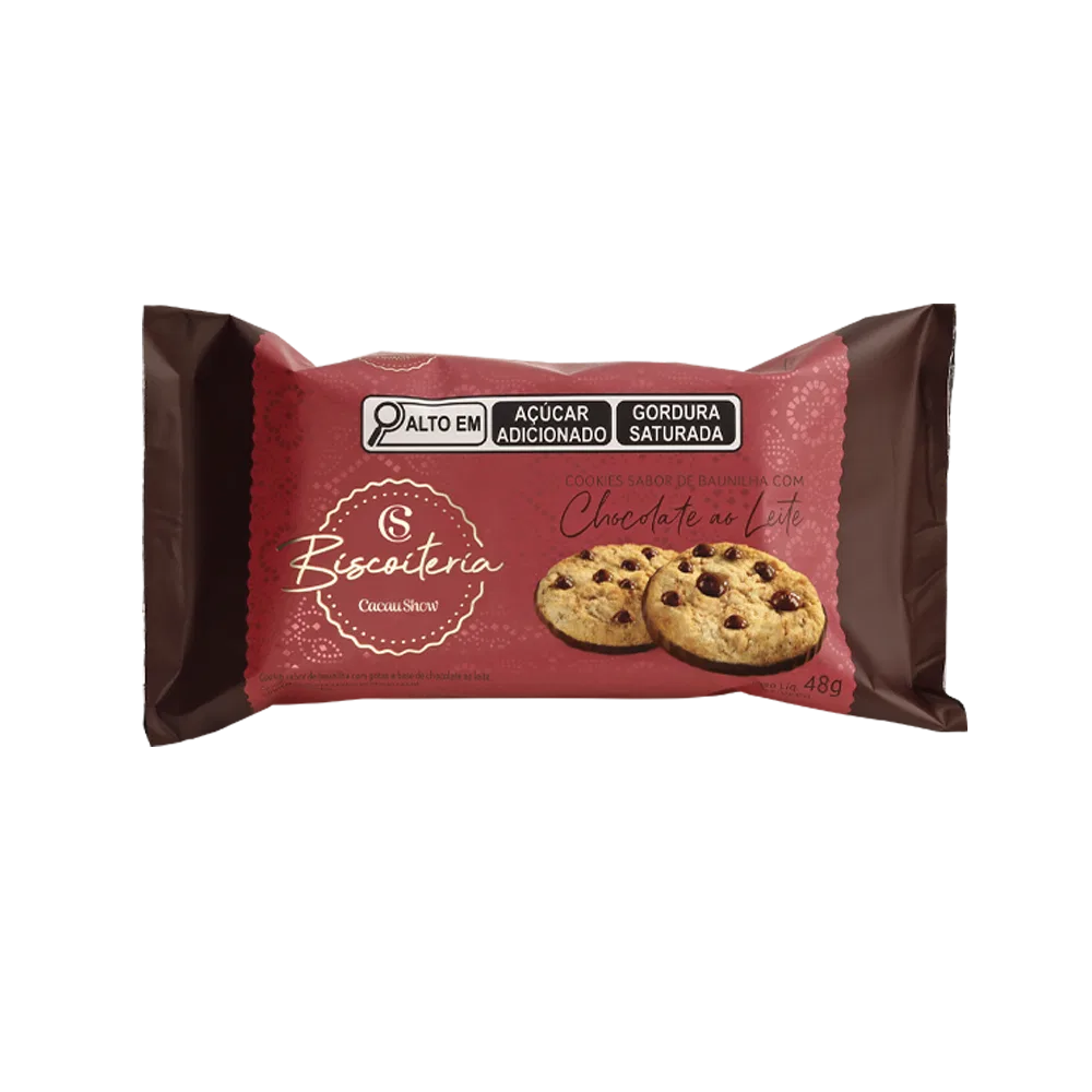 Cookies Banhado com Gotas de Chocolate ao Leite 48g - foto 1
