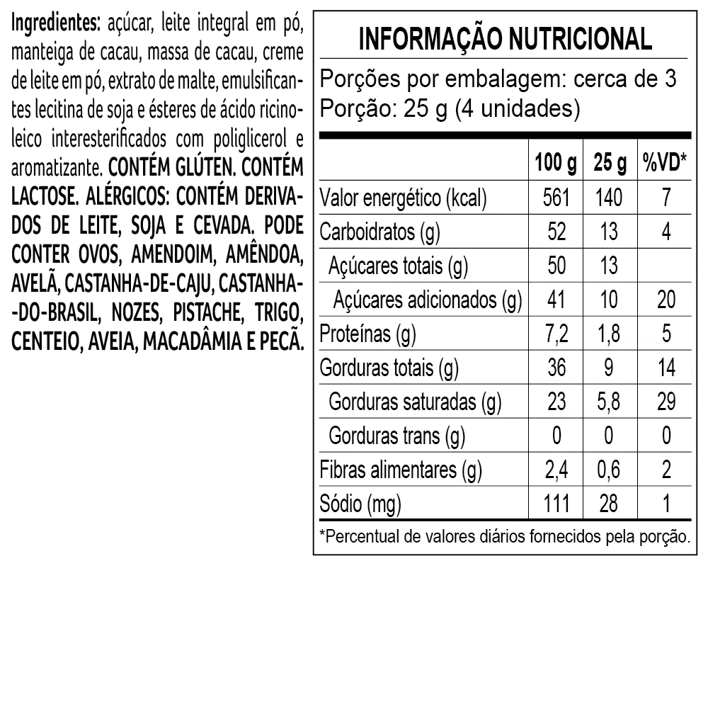 Tablete Língua de Gato laCreme ao Leite 70g - foto 2
