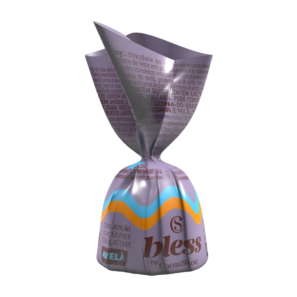 Bombom Bless Zero Açúcar e Zero Lactose de Chocolate com Avelã 13,5g - foto 1