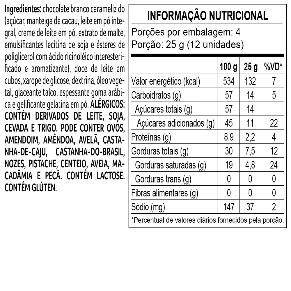 Drageado Bytes Doce de Leite Argentina 100g - foto 3