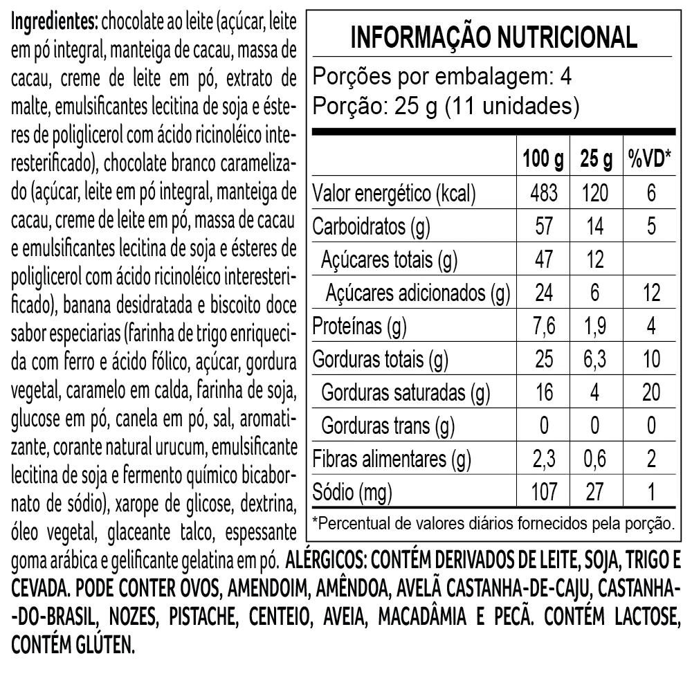 Drageado Bytes de Banoffe Inglaterra 100g - foto 2