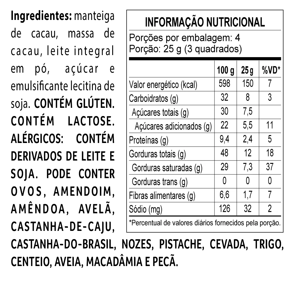 Tablete de Chocolate Bendito Cacao Dark Milk 30g - foto 2