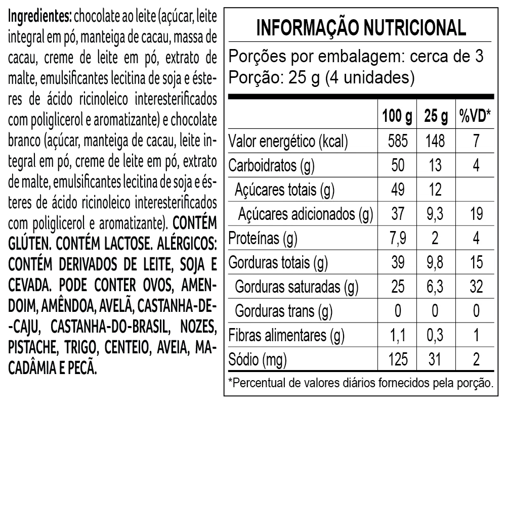 Tablete Língua de Gato laCreme Mezzo 70g - foto 2